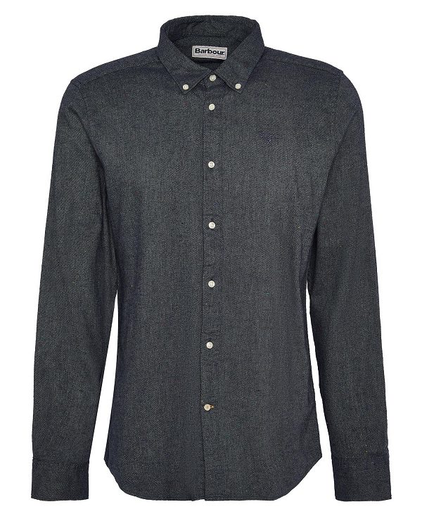 Barbour Tainsbury Tailored Long Sleeved Shirt γκρι | BABO87865