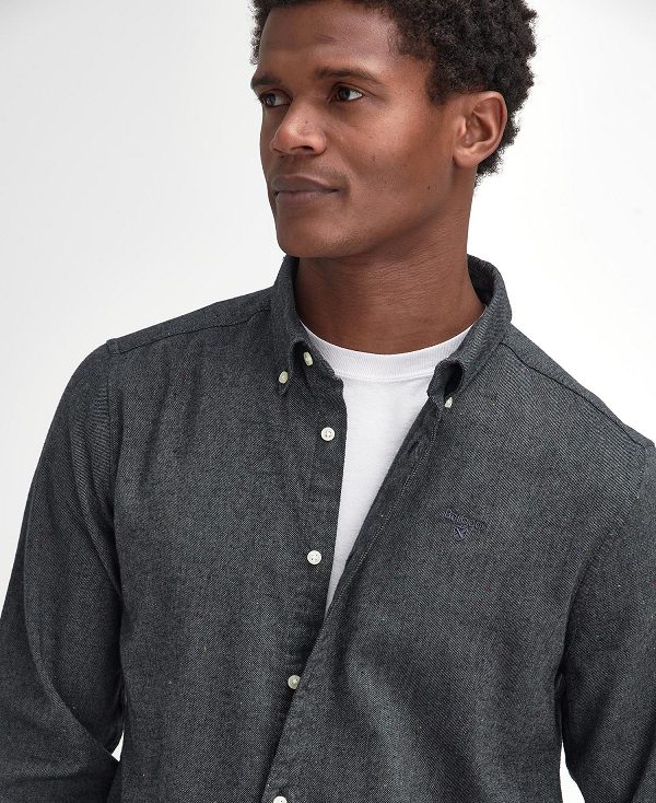 Barbour Tainsbury Tailored Long Sleeved Shirt γκρι | BABO87865