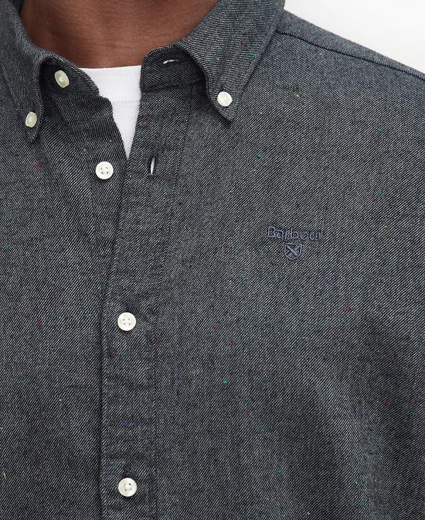Barbour Tainsbury Tailored Long Sleeved Shirt γκρι | BABO87865
