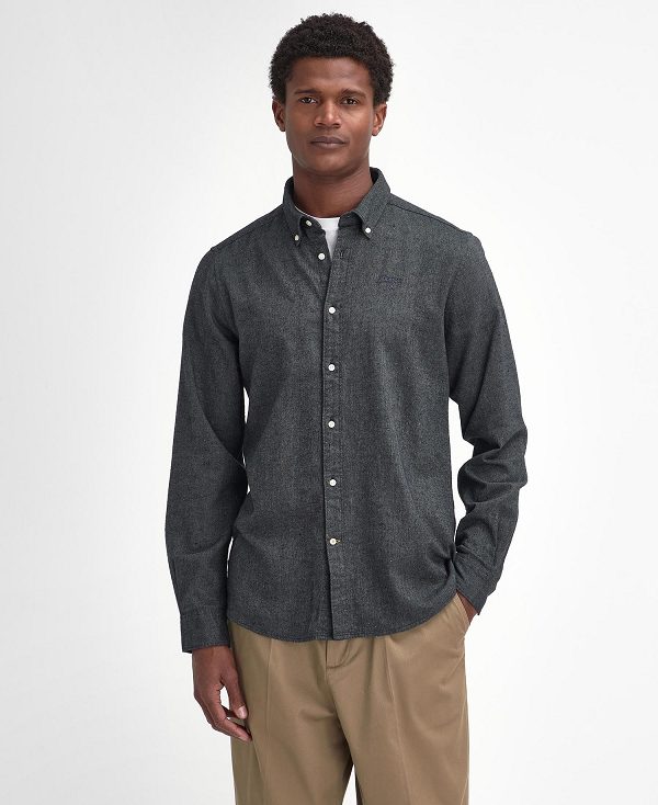 Barbour Tainsbury Tailored Long Sleeved Shirt γκρι | BABO87865