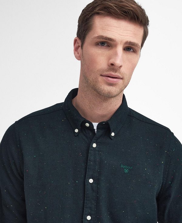 Barbour Tainsbury Tailored Long Sleeved Shirt πρασινο | BABO87866