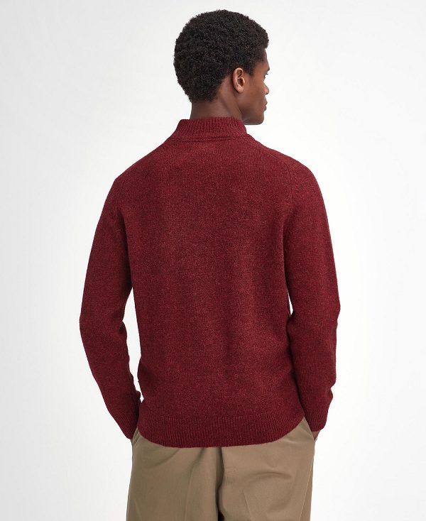 Barbour Talder Half-zip Jumper κοκκινα | BABO88674