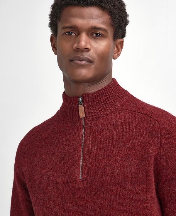 Barbour Talder Half-zip Jumper κοκκινα | BABO88674