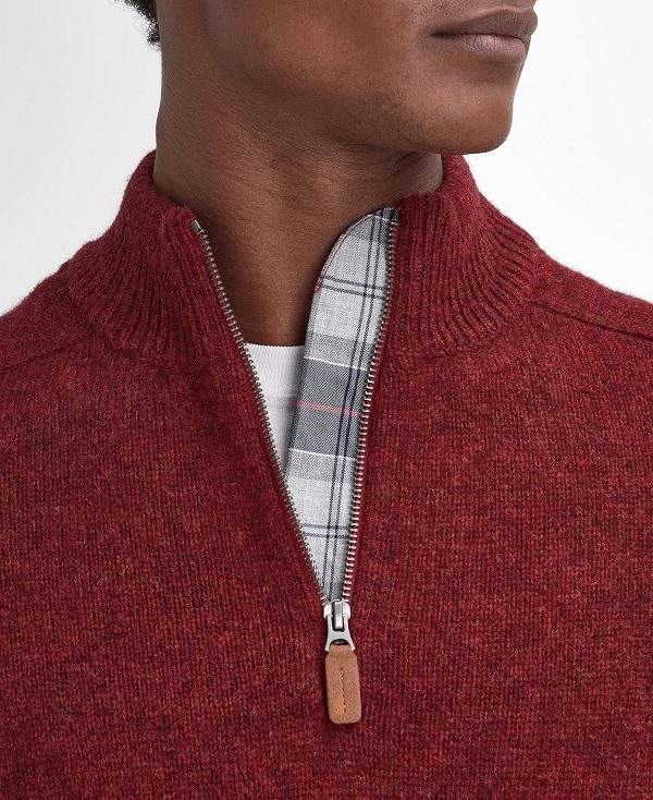 Barbour Talder Half-zip Jumper κοκκινα | BABO88674