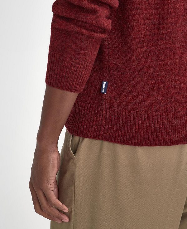 Barbour Talder Half-zip Jumper κοκκινα | BABO88674