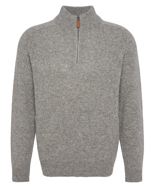 Barbour Talder Half-zip Jumper γκρι | BABO88676
