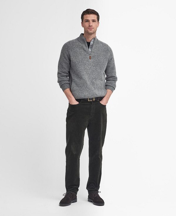 Barbour Talder Half-zip Jumper γκρι | BABO88676