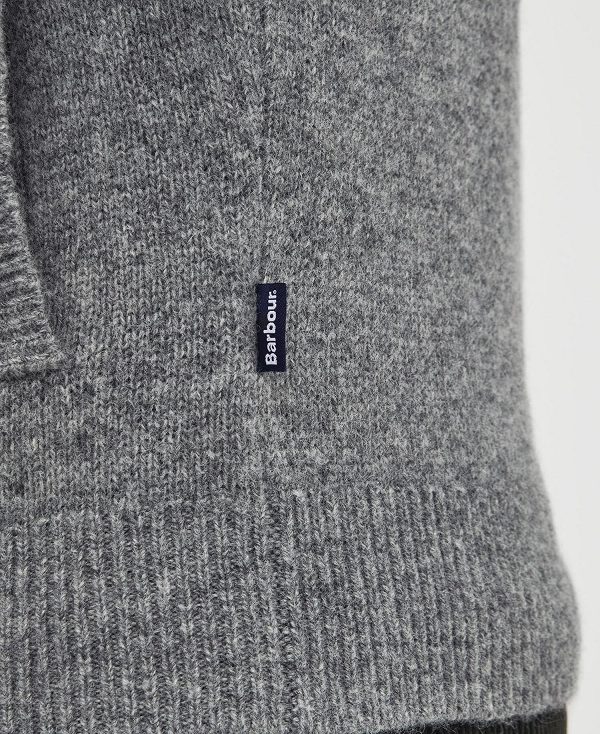 Barbour Talder Half-zip Jumper γκρι | BABO88676