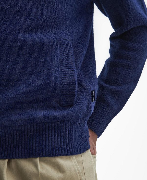 Barbour Talder Half-zip Jumper σκουρο μπλε | BABO88675