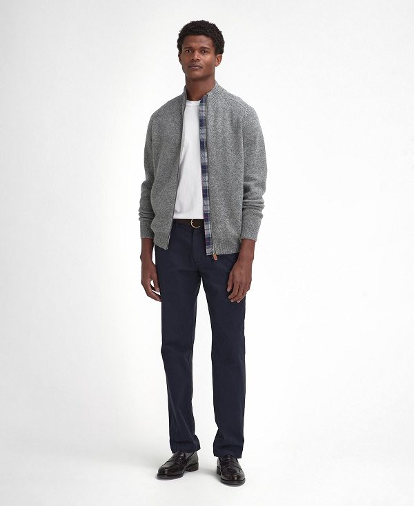 Barbour Talder Zip-up Jumper γκρι | BABO88687
