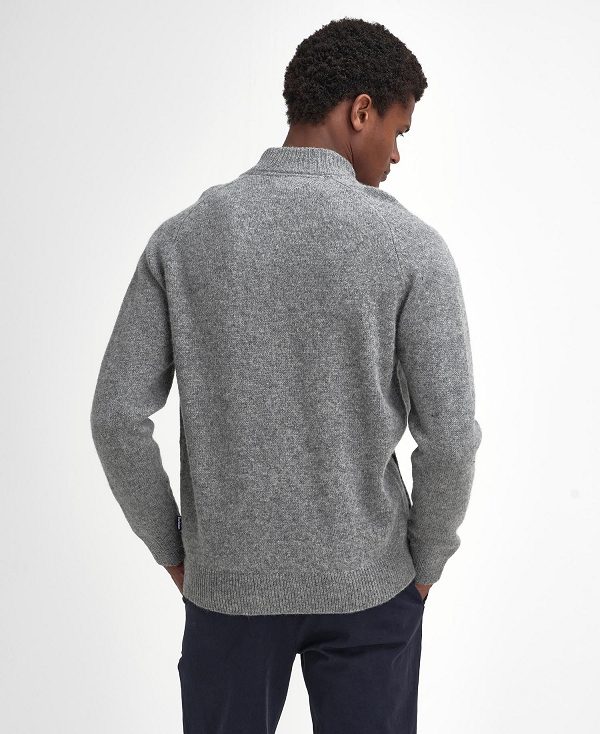 Barbour Talder Zip-up Jumper γκρι | BABO88687