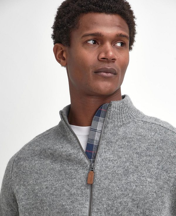 Barbour Talder Zip-up Jumper γκρι | BABO88687