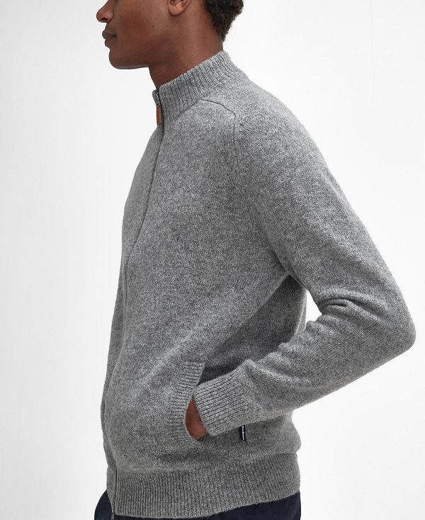 Barbour Talder Zip-up Jumper γκρι | BABO88687