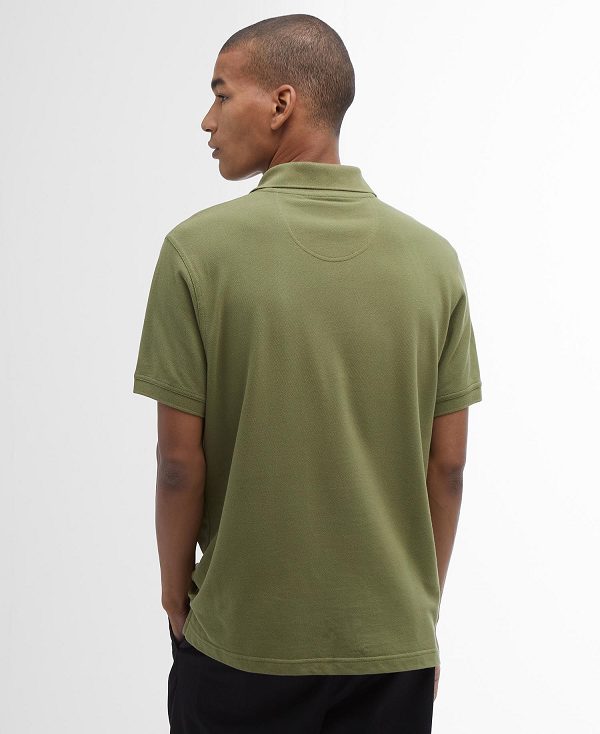Barbour Tartan Pique Polo Shirt μπορντο | BABO88129