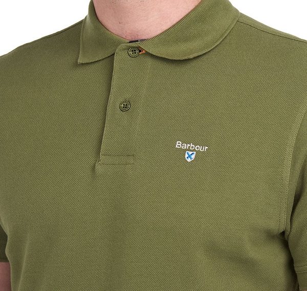 Barbour Tartan Pique Polo Shirt μπορντο | BABO88129