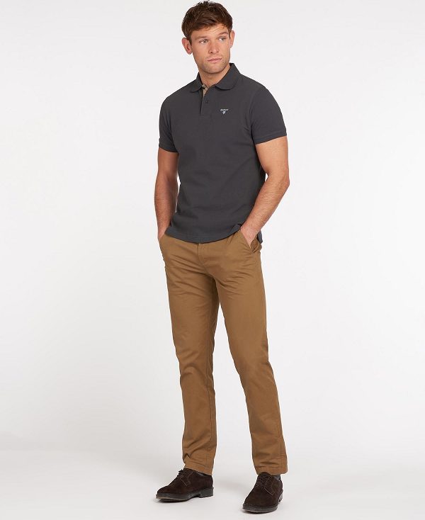 Barbour Tartan Pique Polo Shirt βαθυ μπλε | BABO88165