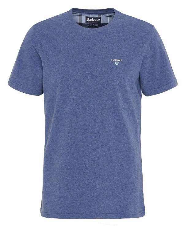 Barbour Tartan Sports T-shirt μπλε | BABO88312