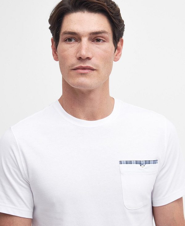 Barbour Tayside T-shirt ασπρα | BABO88321