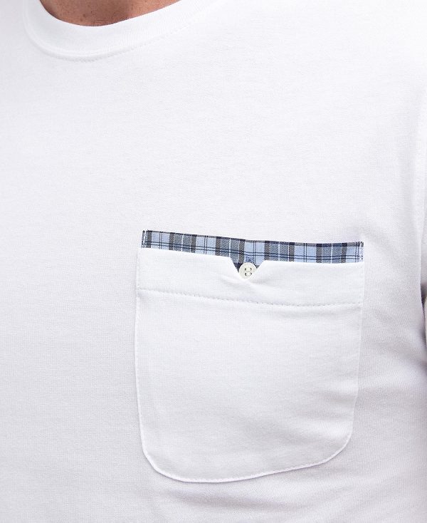 Barbour Tayside T-shirt ασπρα | BABO88321