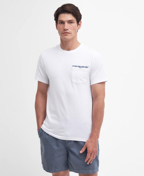 Barbour Tayside T-shirt ασπρα | BABO88321