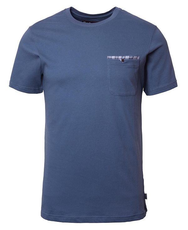 Barbour Tayside T-shirt σκούρο μπλε | BABO88323