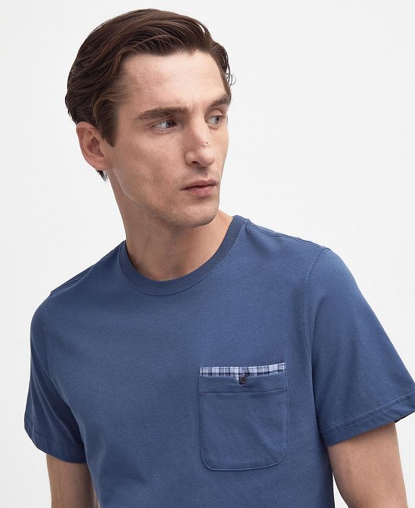 Barbour Tayside T-shirt σκούρο μπλε | BABO88323