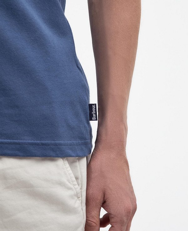 Barbour Tayside T-shirt σκούρο μπλε | BABO88323