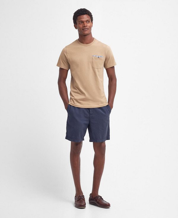 Barbour Tayside T-shirt σκούρο μπλε | BABO88324