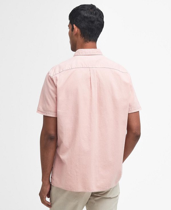 Barbour Terra Dye Regular Short-sleeved Shirt ροζ | BABO87786