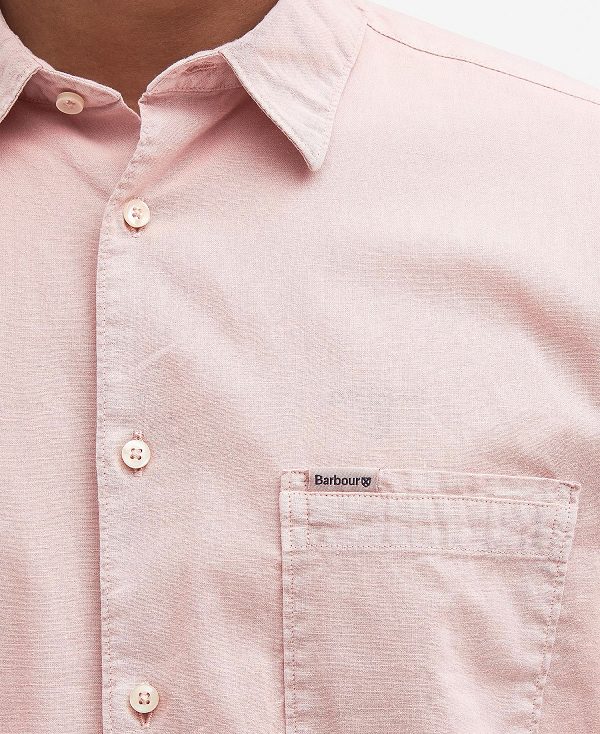 Barbour Terra Dye Regular Short-sleeved Shirt ροζ | BABO87786