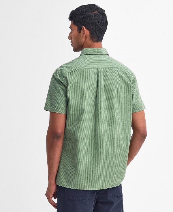 Barbour Thermond Regular Short-sleeved Shirt πρασινο | BABO87781