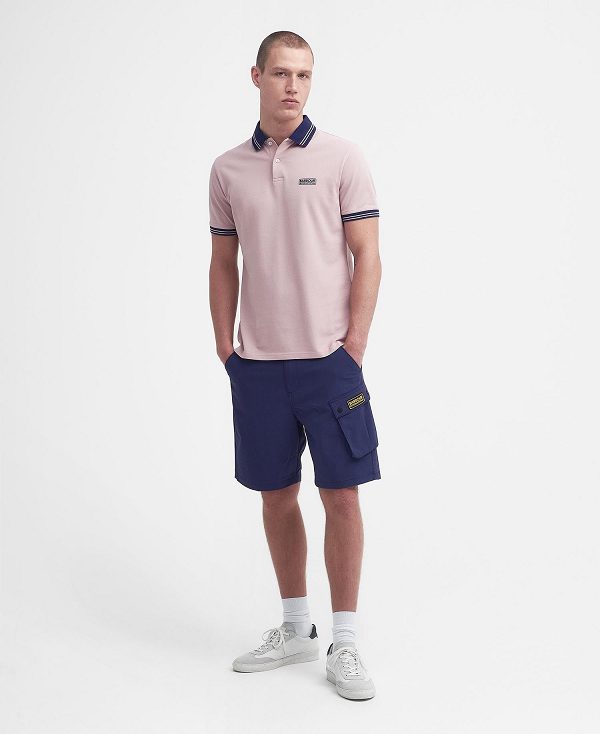 Barbour Tracker Short-sleeved Polo Shirt ροζ | BABO88188