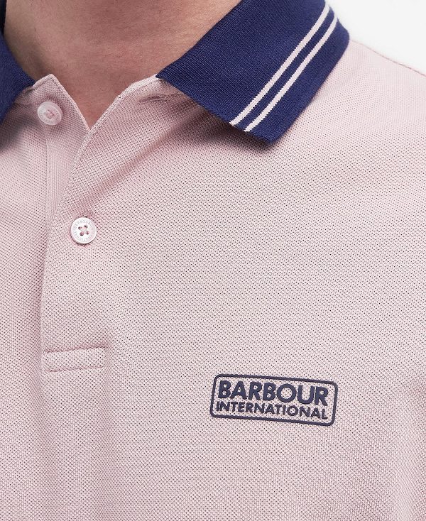 Barbour Tracker Short-sleeved Polo Shirt ροζ | BABO88188