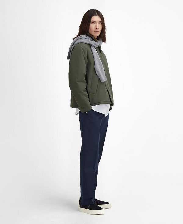 Barbour Transport Padded Casual Jacket πρασινο | BABO87505