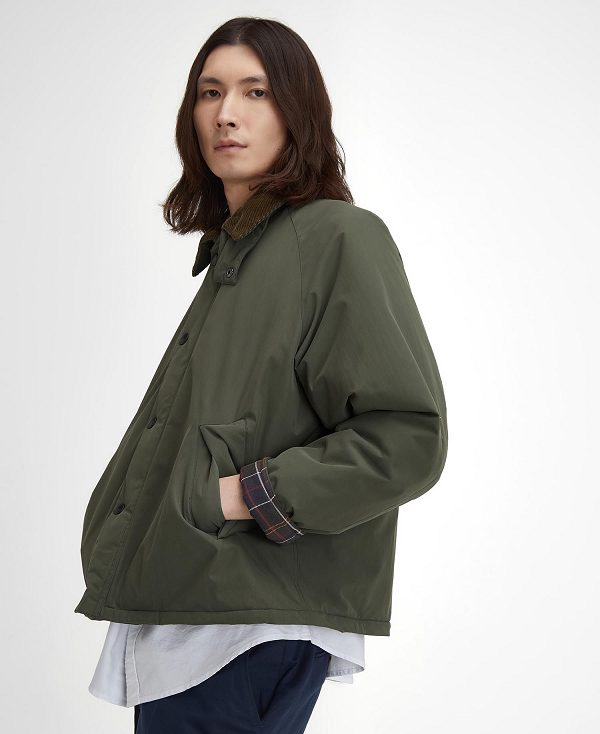 Barbour Transport Padded Casual Jacket πρασινο | BABO87505