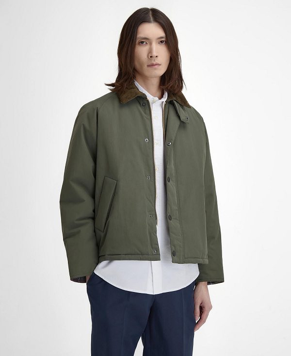 Barbour Transport Padded Casual Jacket πρασινο | BABO87505