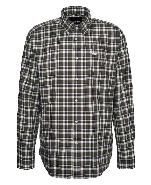 Barbour Turville Regular Long-sleeved Shirt πρασινο | BABO87894