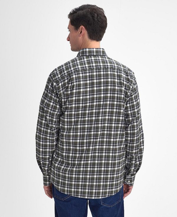 Barbour Turville Regular Long-sleeved Shirt πρασινο | BABO87894