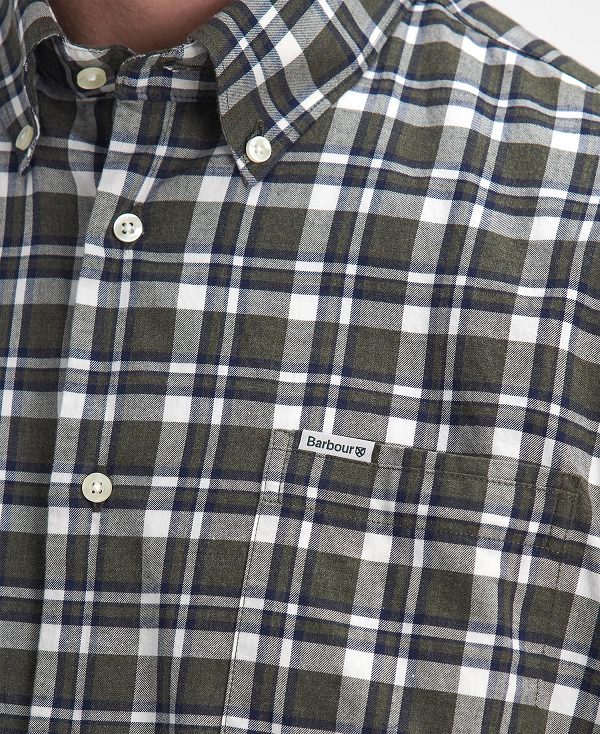 Barbour Turville Regular Long-sleeved Shirt πρασινο | BABO87894
