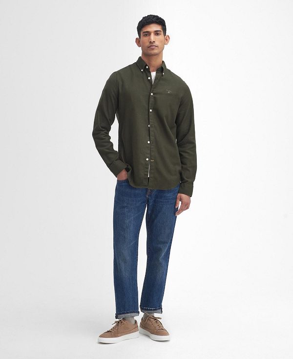 Barbour Twillbridge Tailored Long-sleeved Shirt ασπρα | BABO87588