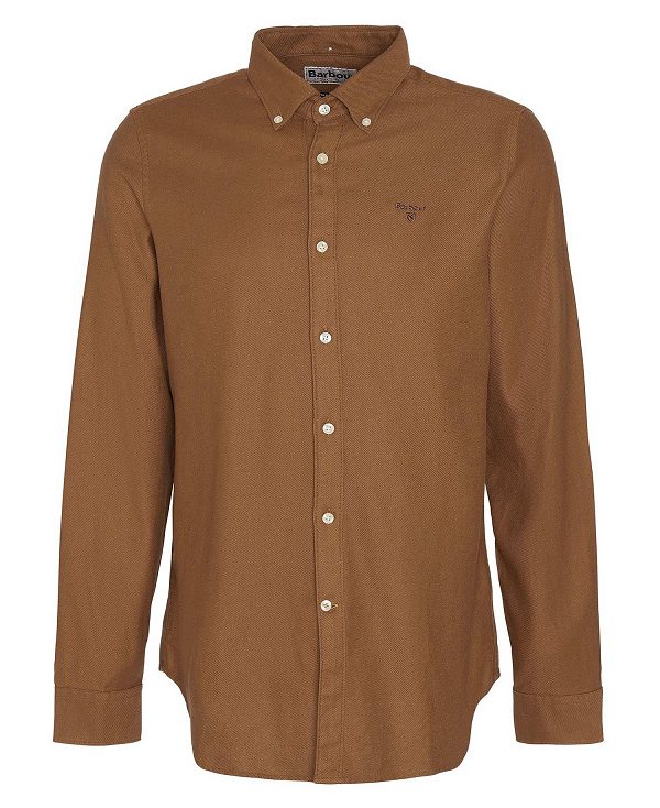 Barbour Twillbridge Tailored Long-sleeved Shirt Μπεζ | BABO87879