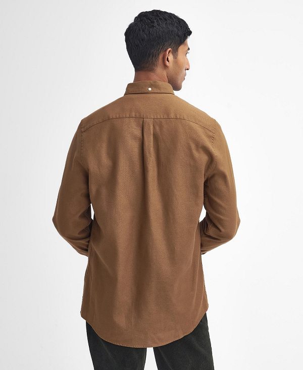 Barbour Twillbridge Tailored Long-sleeved Shirt Μπεζ | BABO87879