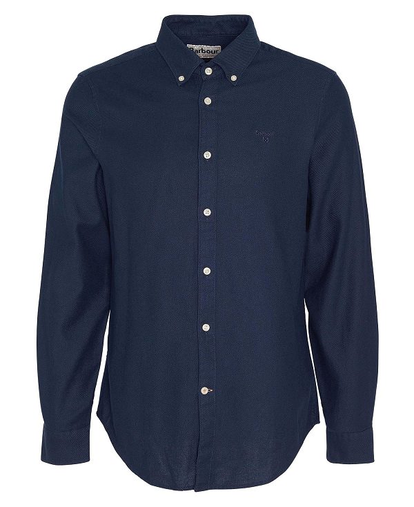 Barbour Twillbridge Tailored Long-sleeved Shirt σκουρο μπλε | BABO87880