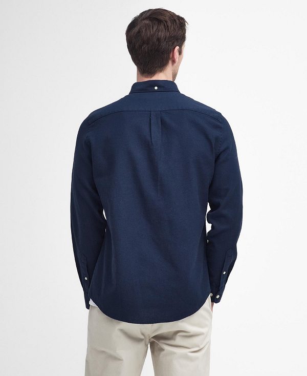 Barbour Twillbridge Tailored Long-sleeved Shirt σκουρο μπλε | BABO87880