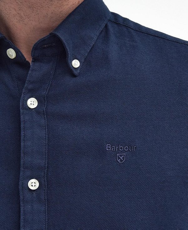 Barbour Twillbridge Tailored Long-sleeved Shirt σκουρο μπλε | BABO87880
