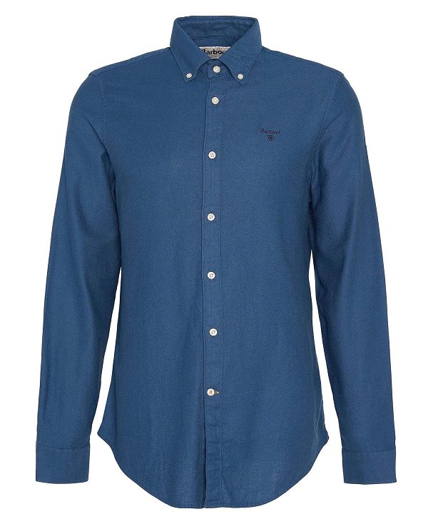 Barbour Twillbridge Tailored Long-sleeved Shirt σκουρο μπλε | BABO87881