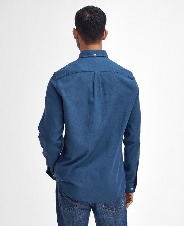 Barbour Twillbridge Tailored Long-sleeved Shirt σκουρο μπλε | BABO87881