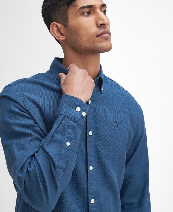 Barbour Twillbridge Tailored Long-sleeved Shirt σκουρο μπλε | BABO87881