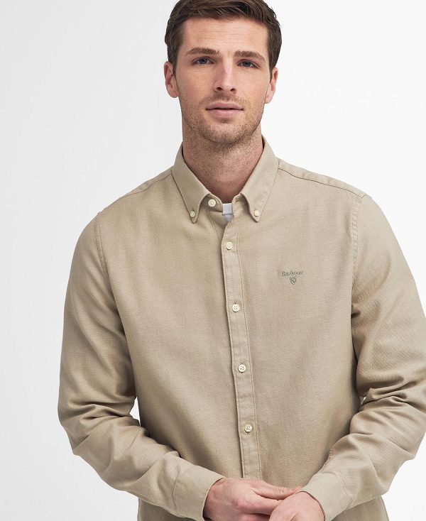 Barbour Twillbridge Tailored Long-sleeved Shirt γκρι | BABO87882