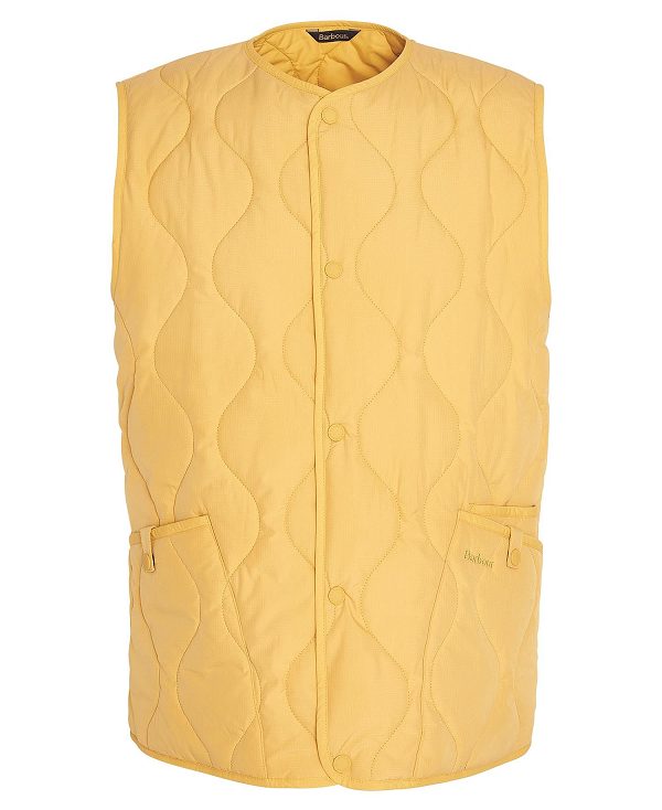 Barbour Utility Liddesdale Gilet πορτοκαλι χρυσο χρωμα | BABO87549